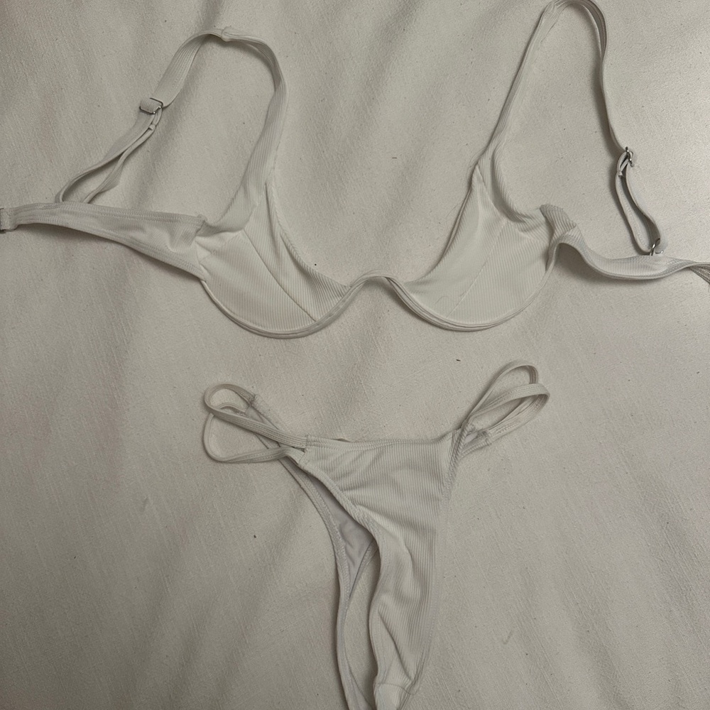 White triangle bikini!